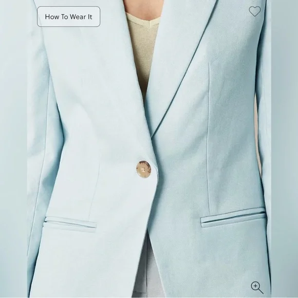 J. Crew Edgewater Blue Women's Blazer NWT Size 4 - Picture 3 of 5